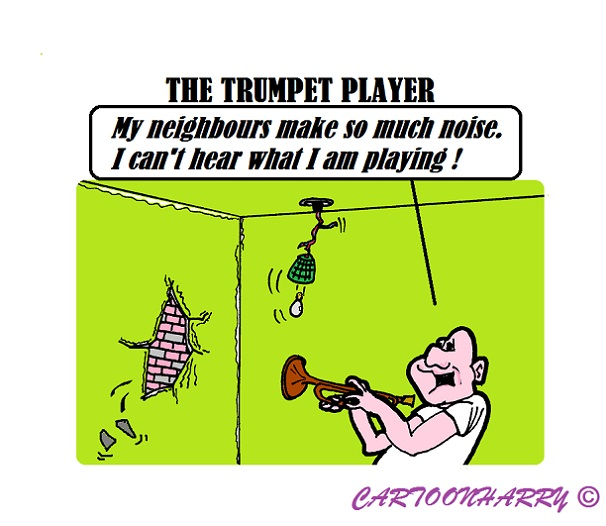Cartoon: The Trumpet Player 1
