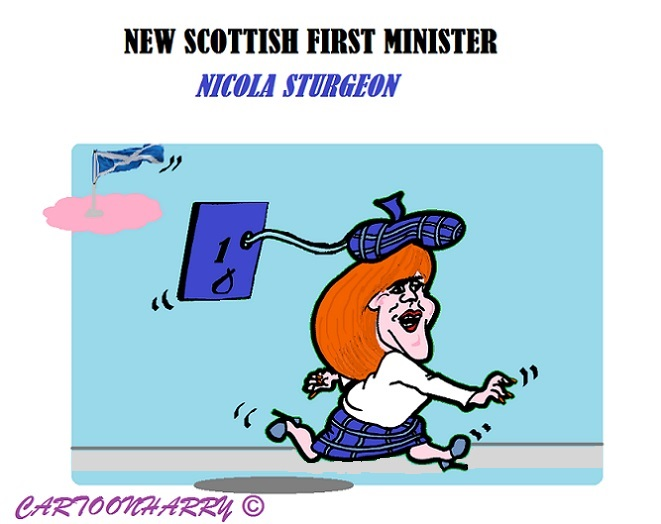 Karrikatur: Nicola Sturgeon 1