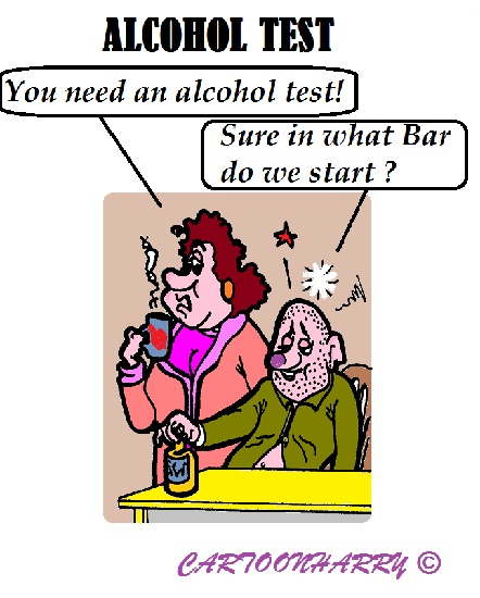 Cartoon: Alcohol Test 1