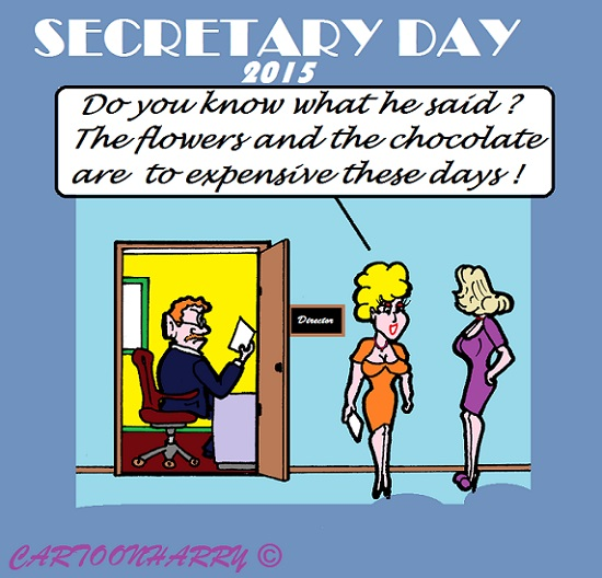 Cartoon: Secretary Day 2015 1