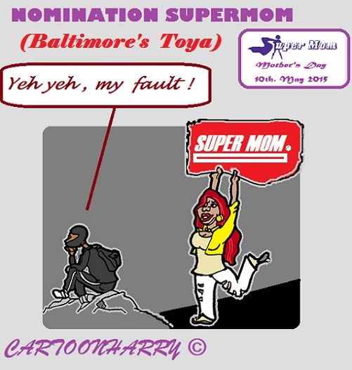 Cartoon: Super Mom 1