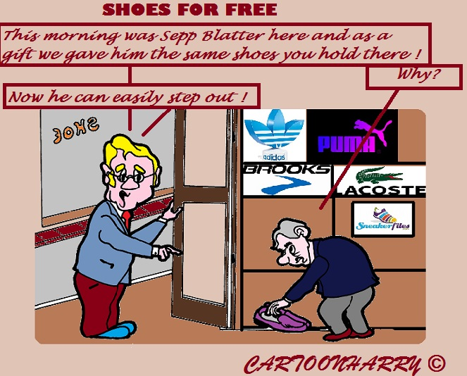 Cartoon: Present for Blatter 1