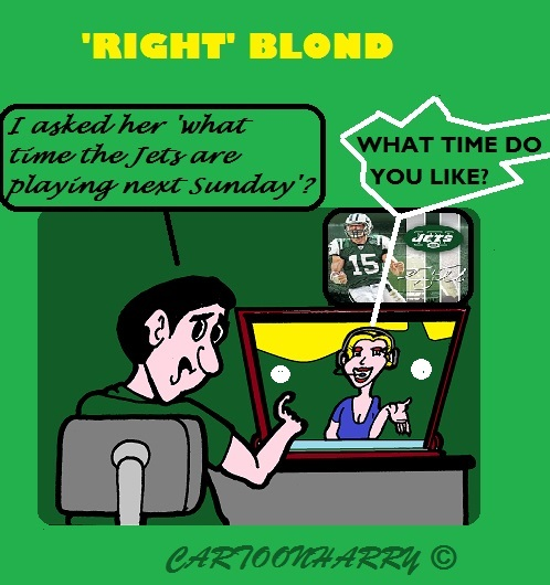 Cartoon: Jets Blond 1