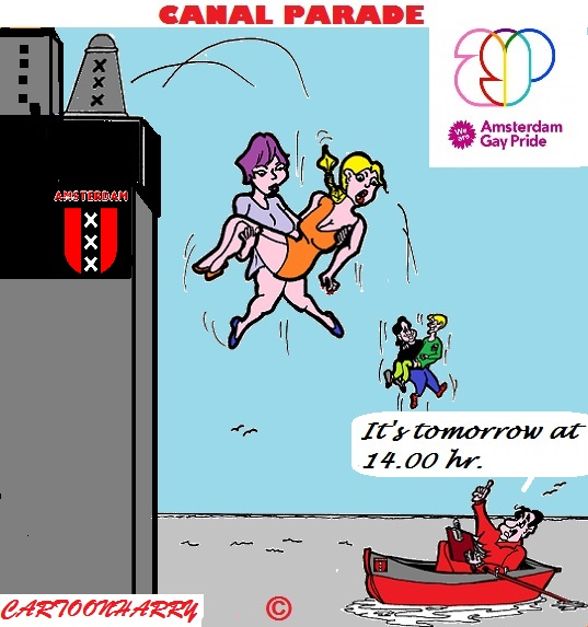Cartoon: Gay Pride Amsterdam 2015 1