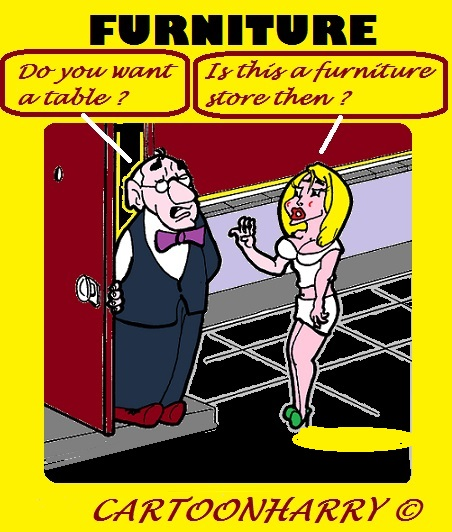 Cartoon: Table for Blond 1