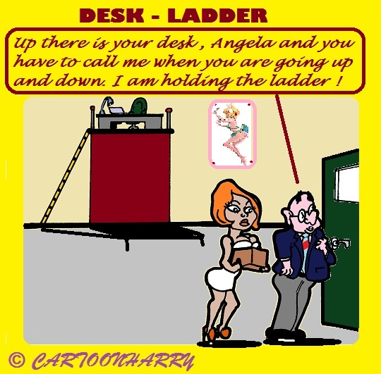 Cartoon: Ladder Desk 1