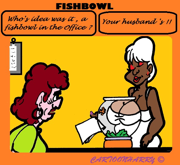 Cartoon: Office Fishbowl 1