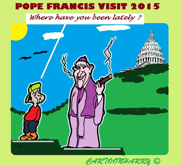Cartoon: Pope Visit 1