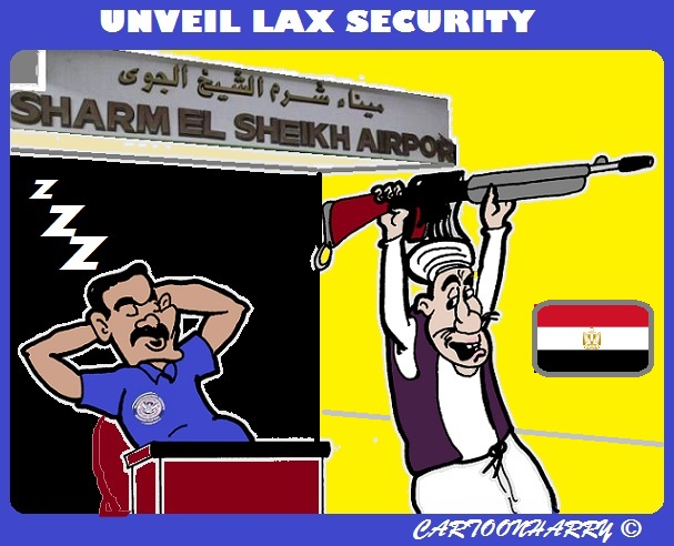 Cartoon: Sharm el-Sheikh Airport 1