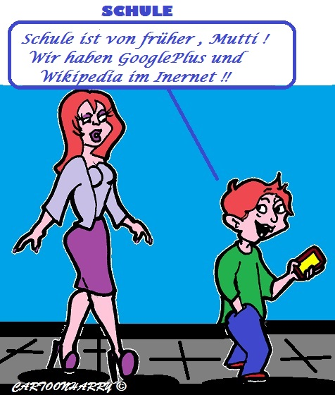 Cartoon: Schule oder 1