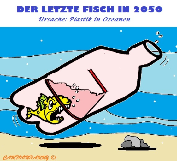 Cartoon: Plastik Ozeane 1