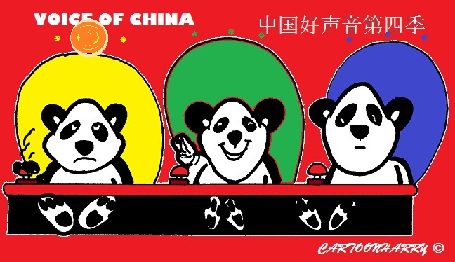 Cartoon: Voice of China to Dutch Talpa Media (John de Mol) 1