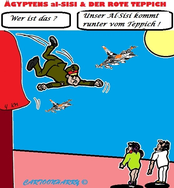 Cartoon: 4KM Teppich für Al-Sissi 1
