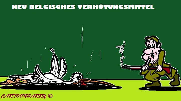 Cartoon: Belgisches Verhütungsmittel 1