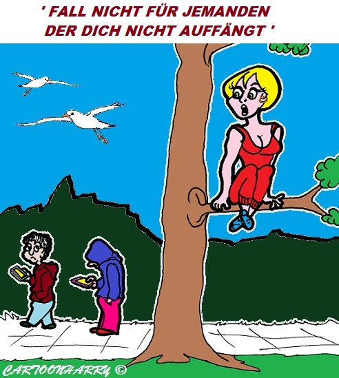 Cartoon: Nicht Fallen 1