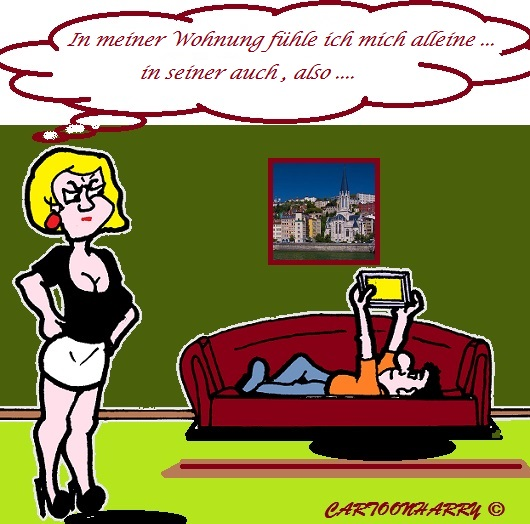 Cartoon: Schnell Weg Mädchen 1