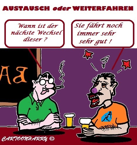 Cartoon: Weiter Fahren 1
