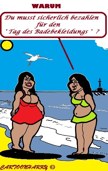 Cartoon: Schwimmkleidung 1