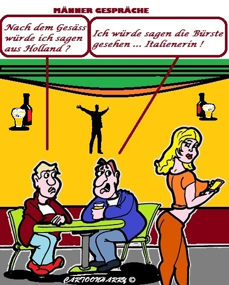 Cartoon: Männer Gespräche 1