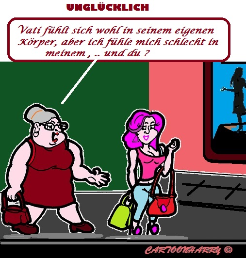 Cartoon: Gefühle wie Vati 1