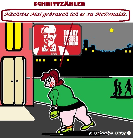 Cartoon: Der Schrittzähler 1