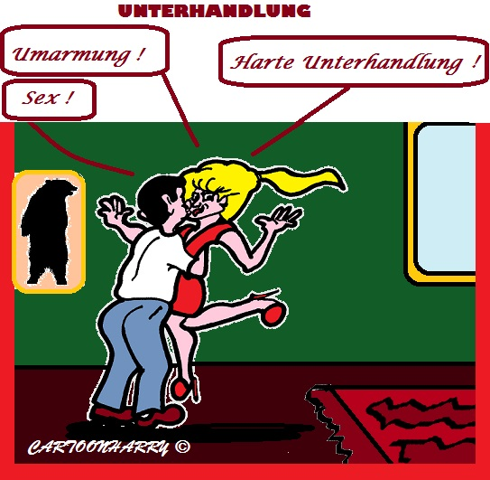 Cartoon: Schwere Unterhandlungen 1
