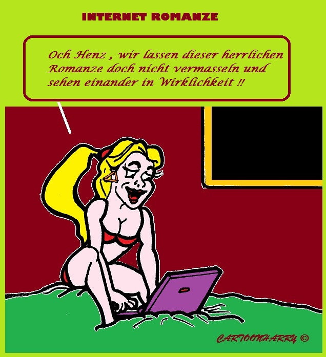 Cartoon: Internet Romanze 1