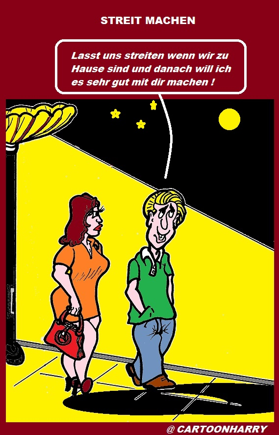 Cartoon: Streiten 1