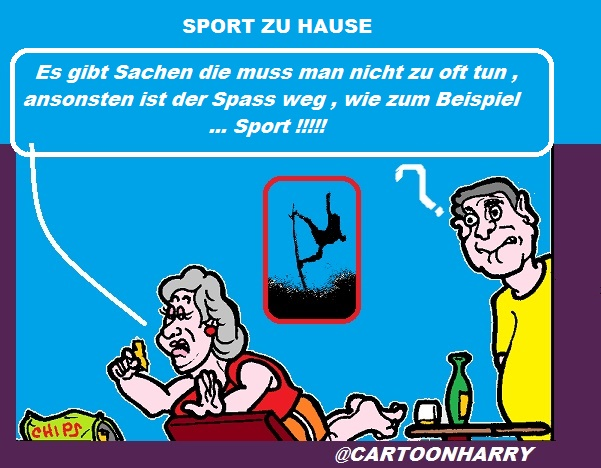 Cartoon: Sport ZuHause 1
