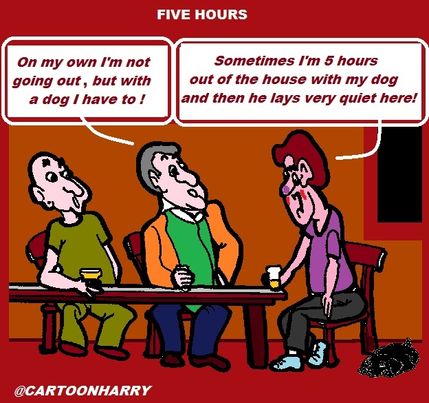 Cartoon: Five Hours Dog 1