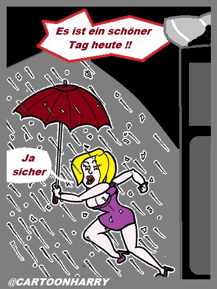Cartoon: Regnerisch/Schneierig 1