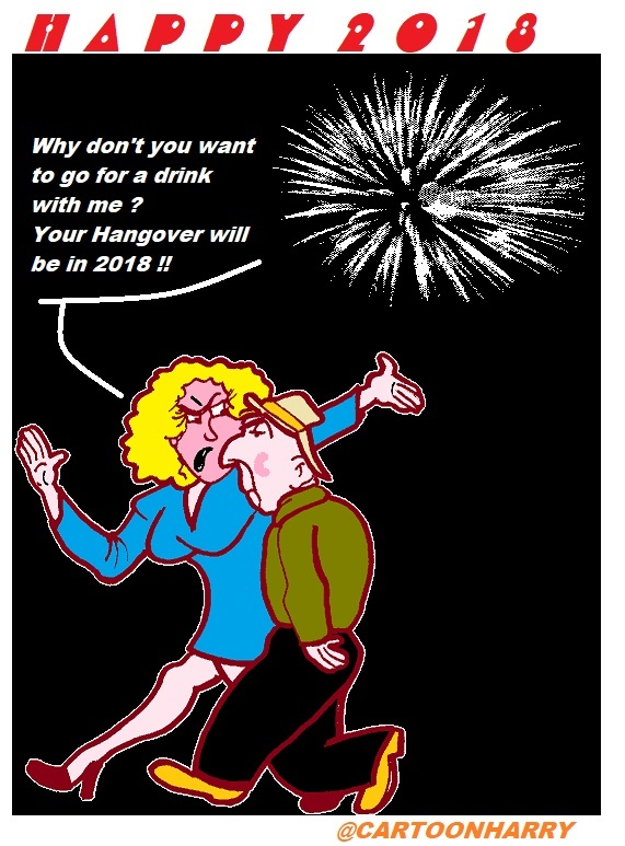 Cartoon: Happy 2018 1