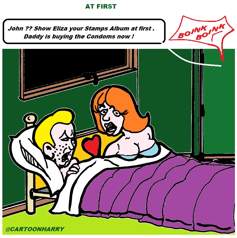 Cartoon: At First 1