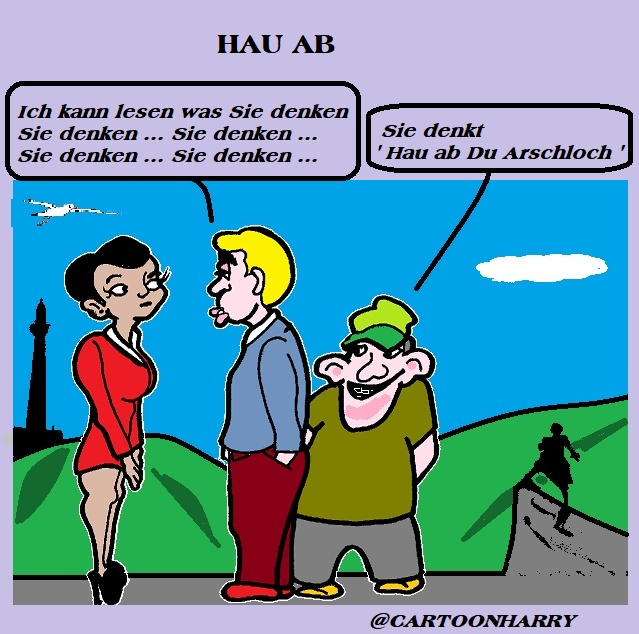 Cartoon: Hau ab 1