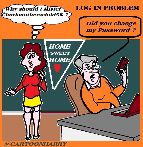Cartoon: Log in Problem 1