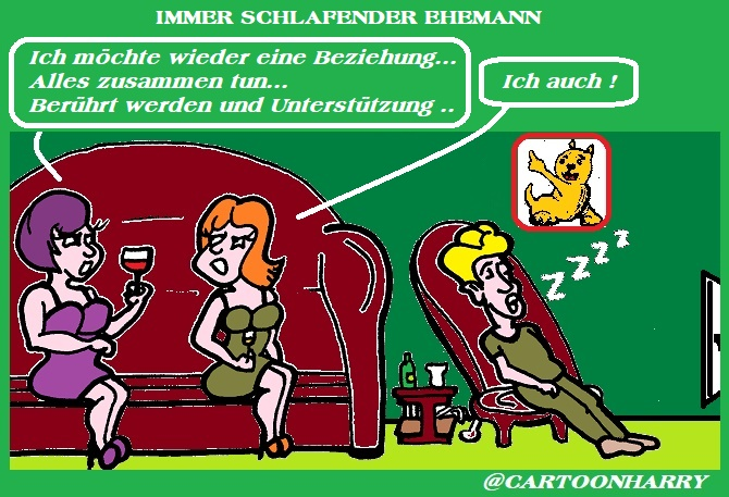 Cartoon: Immer Schlafen 1