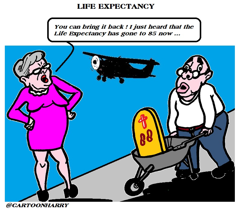 Cartoon: Life Expectancy - Toonsup