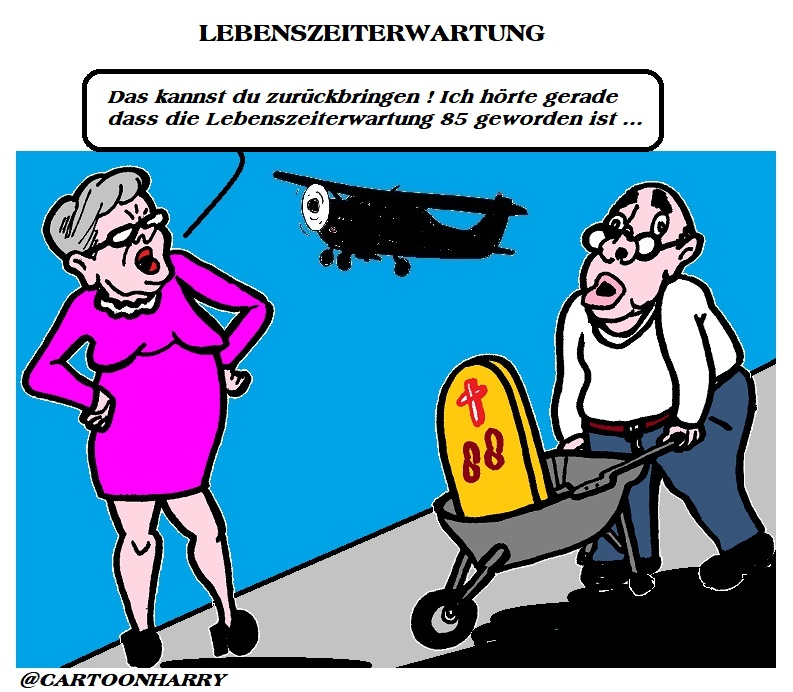Cartoon: Lebenserwartung 1