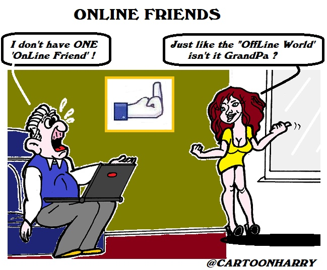 Cartoon: Online Friends 1