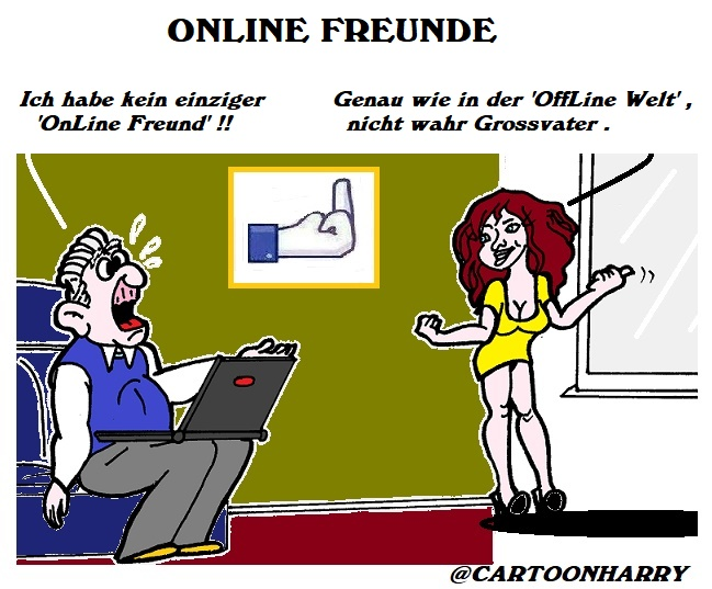Cartoon: OnLine Freunde 1