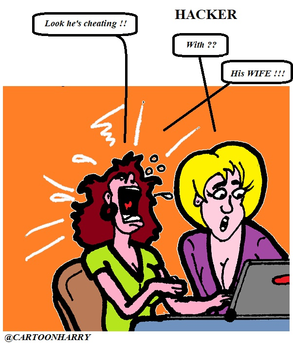 Cartoon: Hackers 1