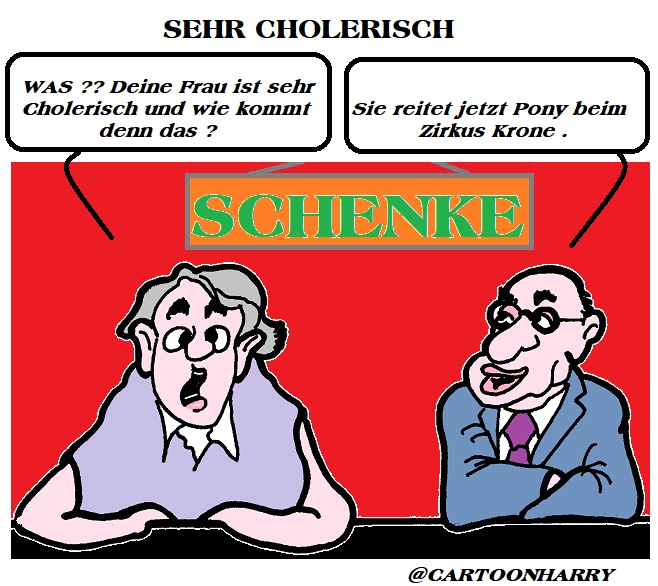 Cartoon: Cholerisch 1