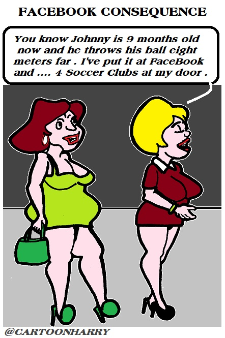 Cartoon: FaceBook Consequence 1