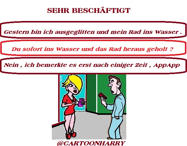 Cartoon: Beschäftigt 1