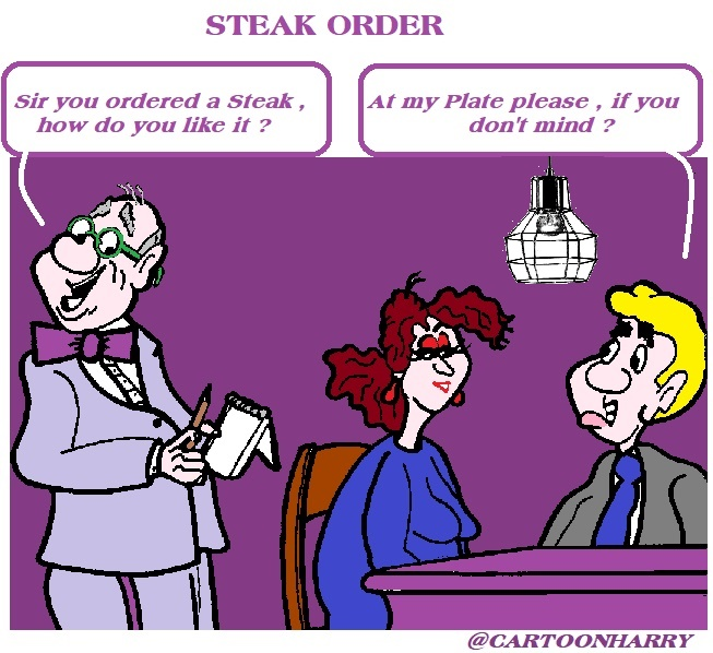 Cartoon: Steak 1
