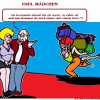 Esel Mädchen