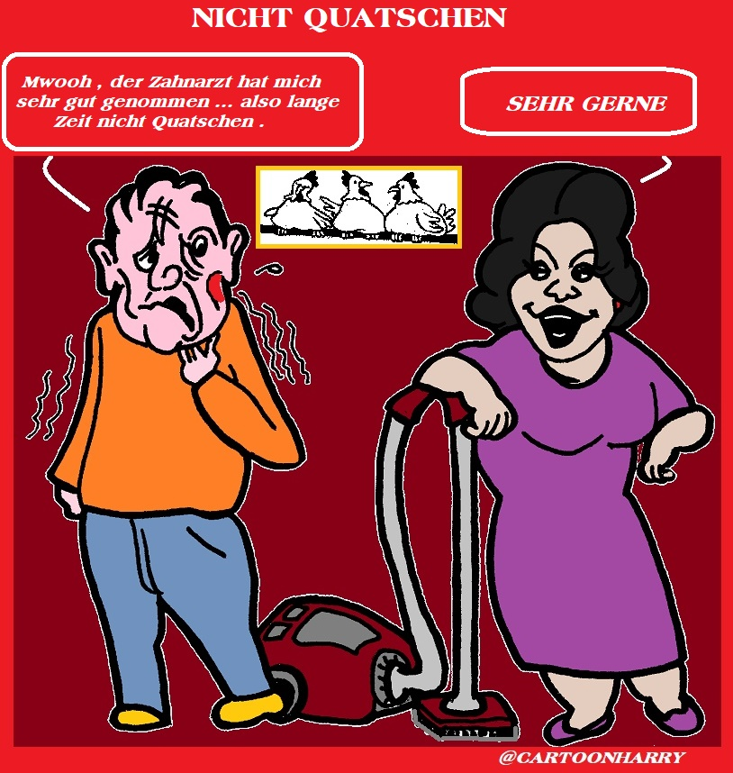 Cartoon: Nicht Quatschen 1