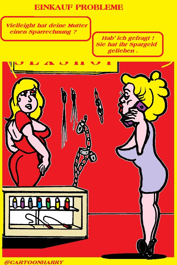 Cartoon: Einkauf Probleme 1