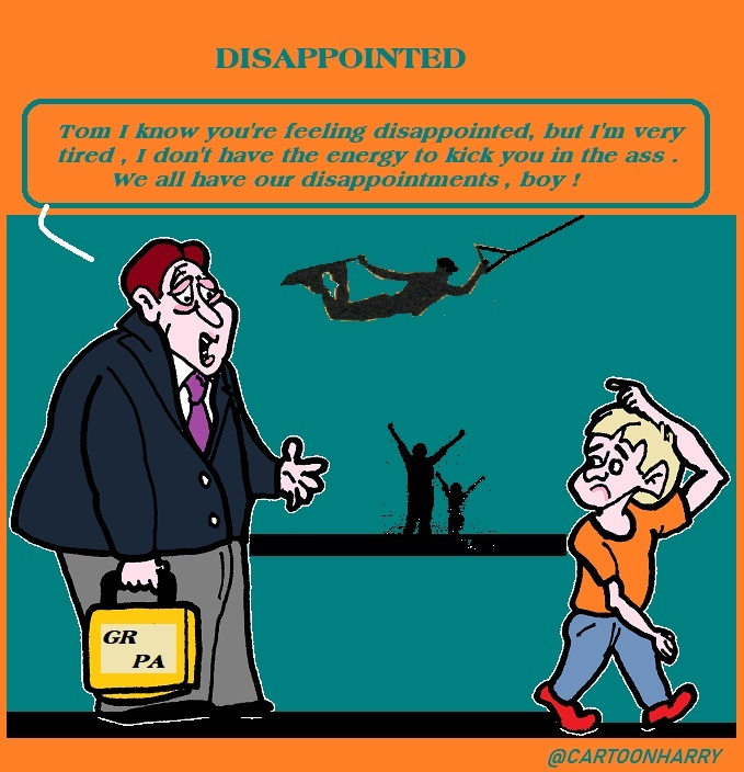 Cartoon: Disappointed 1