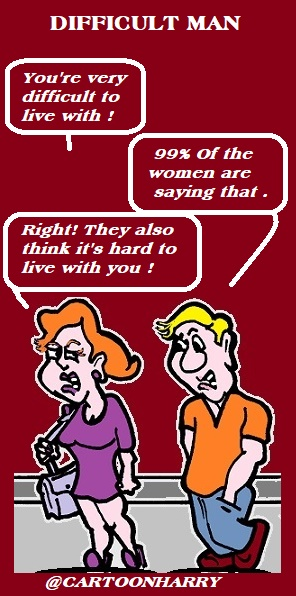 Cartoon: Difficult Husband 1
